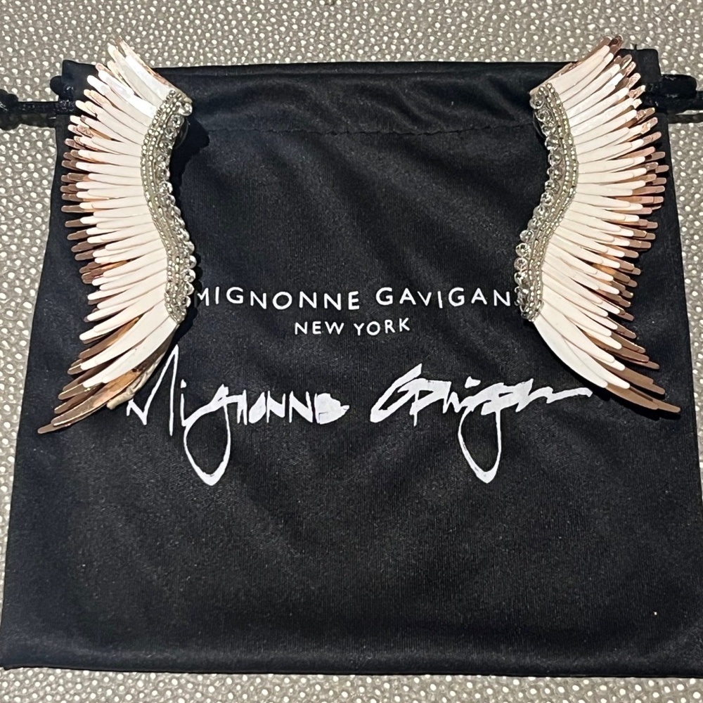 Mignonne Gavigan Madeline Earrings - White and Gold